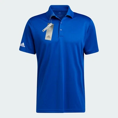 Adidas Ultimate 365 Solid Right Sleeve Logo Golf Polo Shirt - Royal Blue