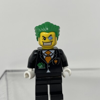 Lego Agents Dollar Bill Minifigure River Heist Villain Joker Hair
