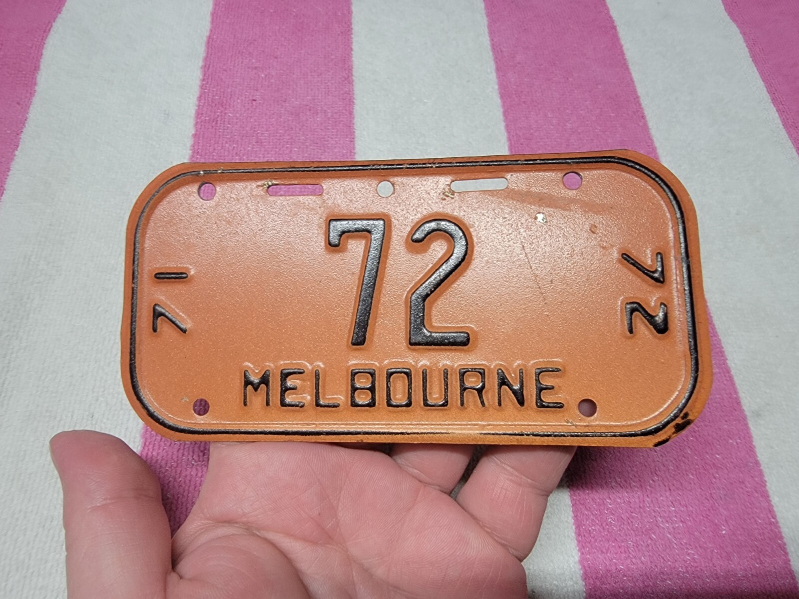 Melbourne, Florida, Bicycle License Plate. eBay