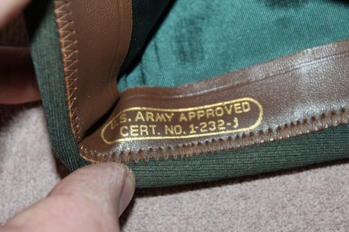 Original 1980's U.S. Army Gulf War Veteran's Green Wool Officer's Overseas Hat - Picture 6 of 7