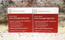2x DR DENNIS GROSS Alpha Beta Extra Strength Daily Peel 3 Treatments each NIB 