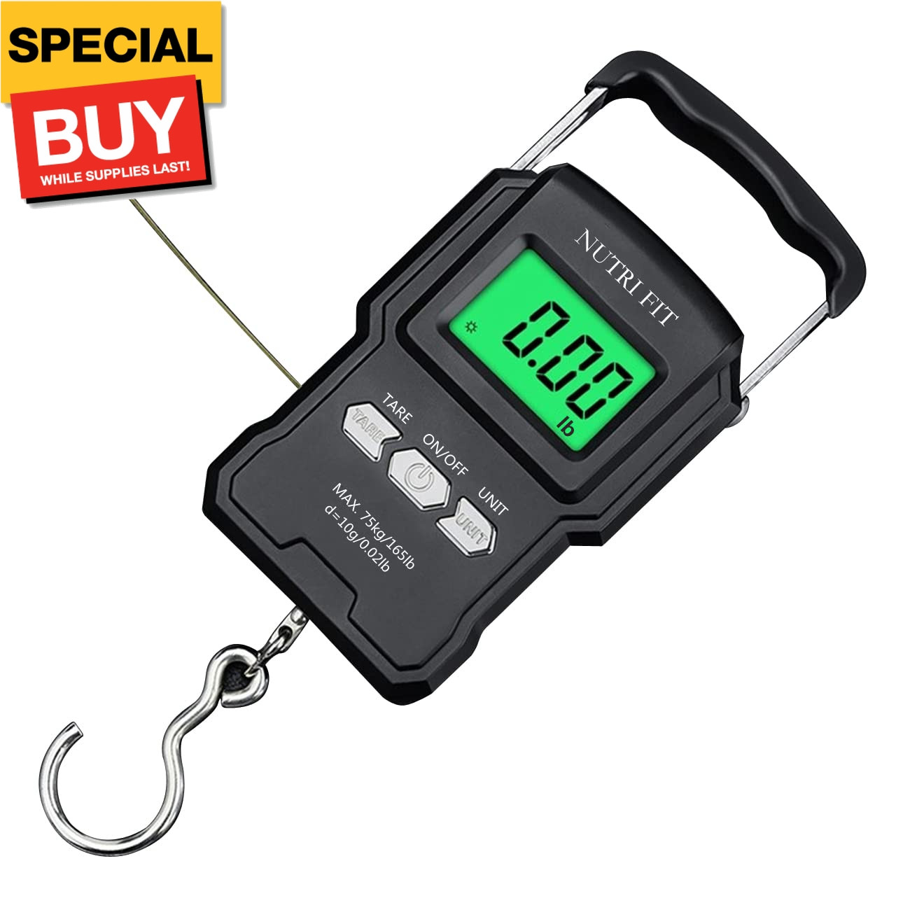 Weight Scale Fish Weighing Scales Digital Handheld Suitcase 