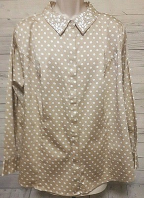 lane bryant polka dot shirt