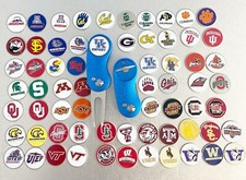 NCAA Switchblade GOLF DIVOT REPAIR TOOL BLUE  Ballmark WASHINTON HUSKIES White