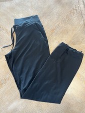 Athleta Size 4 Black Pants Drawstrings Waist 30  Inseam 30  Pockets - 009