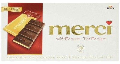 Merci Schokolade Edel Marzipan 108 G Storck Chocolate From