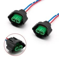 OE H11 H8 Female Adapters Wiring Harness Sockets w/ Wire For Headlight Fog Light