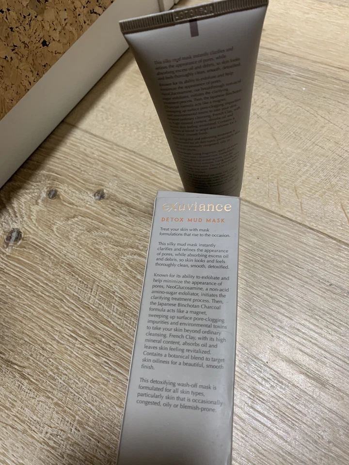 Exuviance RISE DETOX MUD MASK Clarify 100ml / 3.4 fl oz Full Size NIB - Image 4 of 4