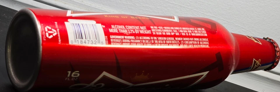 2012 OKLAHOMA THUNDER GARRAFA DE CERVEJA DE ALUMÍNIO-LATA BASQUETE NBA CHAMPIONS BUD OKC - Imagem 4 de 4