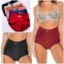 3/6 Pack High Waist Briefs Girdles Panties Firm Tummy Control 2 pocket 6906 PLUS