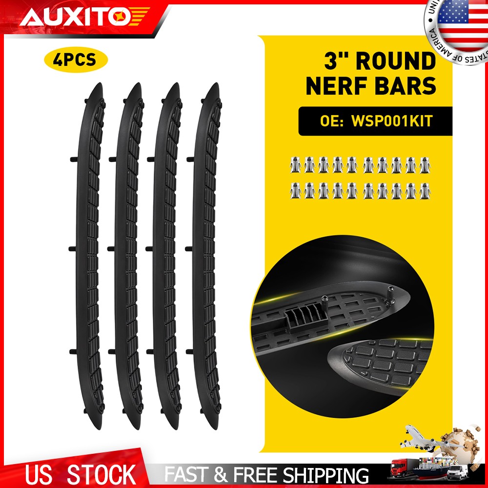 Replacement Step Pad for WSP001KIT 3" Round Nerf Bars Molding 4Pcs RH & LH 5Pin
