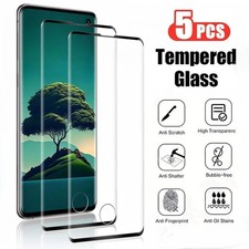 5Pcs Curved Screen Protector For Samsung Galaxy S21 S22 S23 S24 S20 Ultra 5G Tem