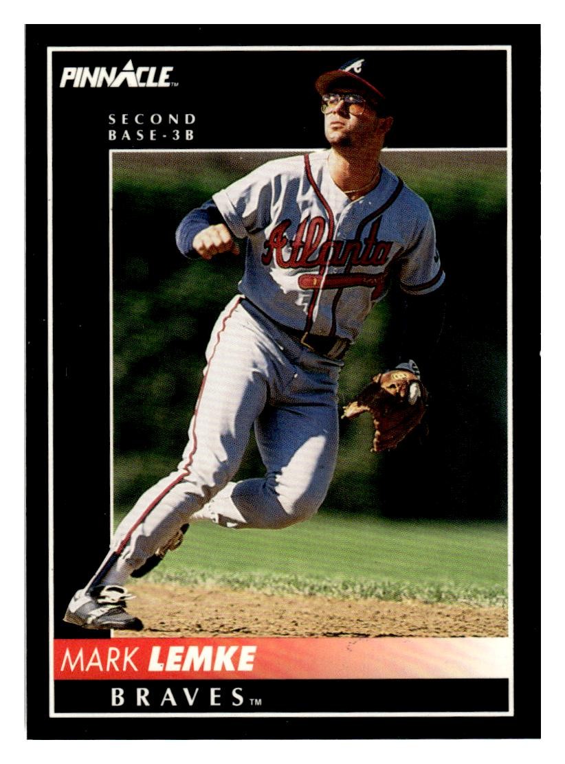 1992 Pinnacle #426 Mark Lemke Atlanta Braves *Fresh from Pack!*