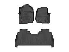 WeatherTech FloorLiner for 2023-2025 Ford Super Duty - 1st & 2nd Row, Black