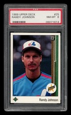 1989 Upper Deck Set-Break # 25 Randy Johnson Star Rookie PSA 8 NM-MT