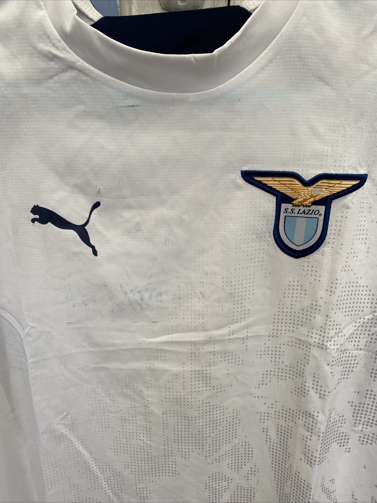 Lazio Puma 2007/2008 Away Football Shirt Medium  thumbnail 2