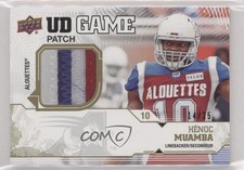 2019 Upper Deck CFL UD Game Jerseys Patch 14/25 Henoc Muamba #GP-HM Patch 0wr