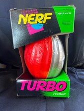  VINTAGE Nerf Turbo Football Vintage 1991 Kenner Red Silver Rare Sealed New
