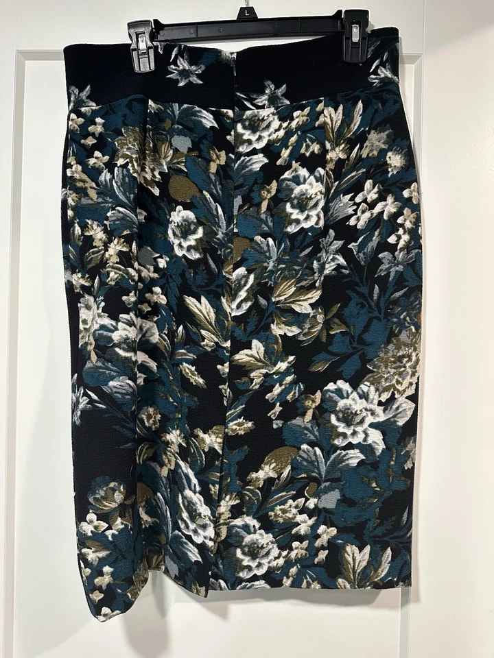 Alex Marie Floral Fall Winter Career Pencil Skirt Sz 12 - Image 2 of 4