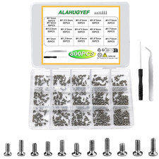 Tiny Screws for Electronics, 800 pcs Pan Head Machine Screws Assortment Kit Mi