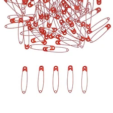Red Safety Pins 2.16 Inch Metal Safety Pins for Handcrafts DIY Sewing Art 
