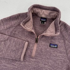 Patagonia kids girls Better Sweater 1/4 Zip Pullover XL Extra Large Purple