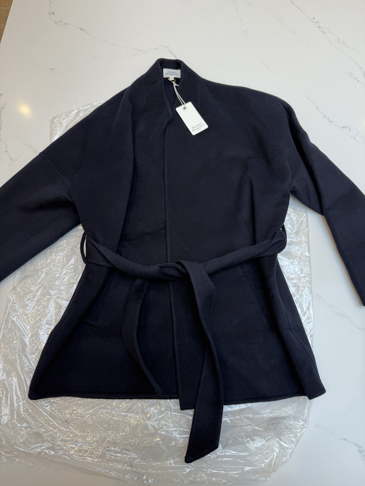 Hartford Vanelle Womens Wool Coat - Navy, Size 2 (UK 10) BNWT - RRP £505 image 8