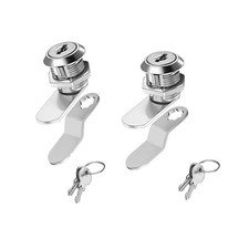 2pcs Cabinet Cam Locks Keyed Alike 5/8 inch Toolbox Lock Cabinet Desk Drawers...