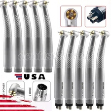OLED 5 Light LED E-Generator Dental High Speed Fiber Optic Handpiece 2/4Hole USA