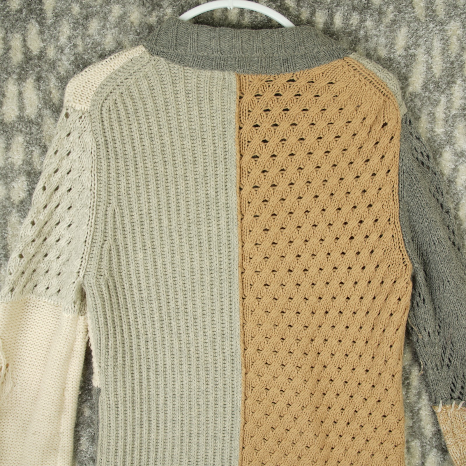 Sundance Wool Patchwork Duster CardiganSweater Wo… - image 5