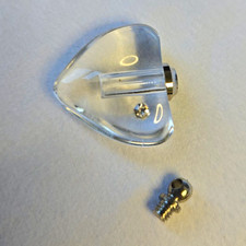 1 Pair Glass Necklace Urns W/ Rhinestone For Ashes, liquids, etc.