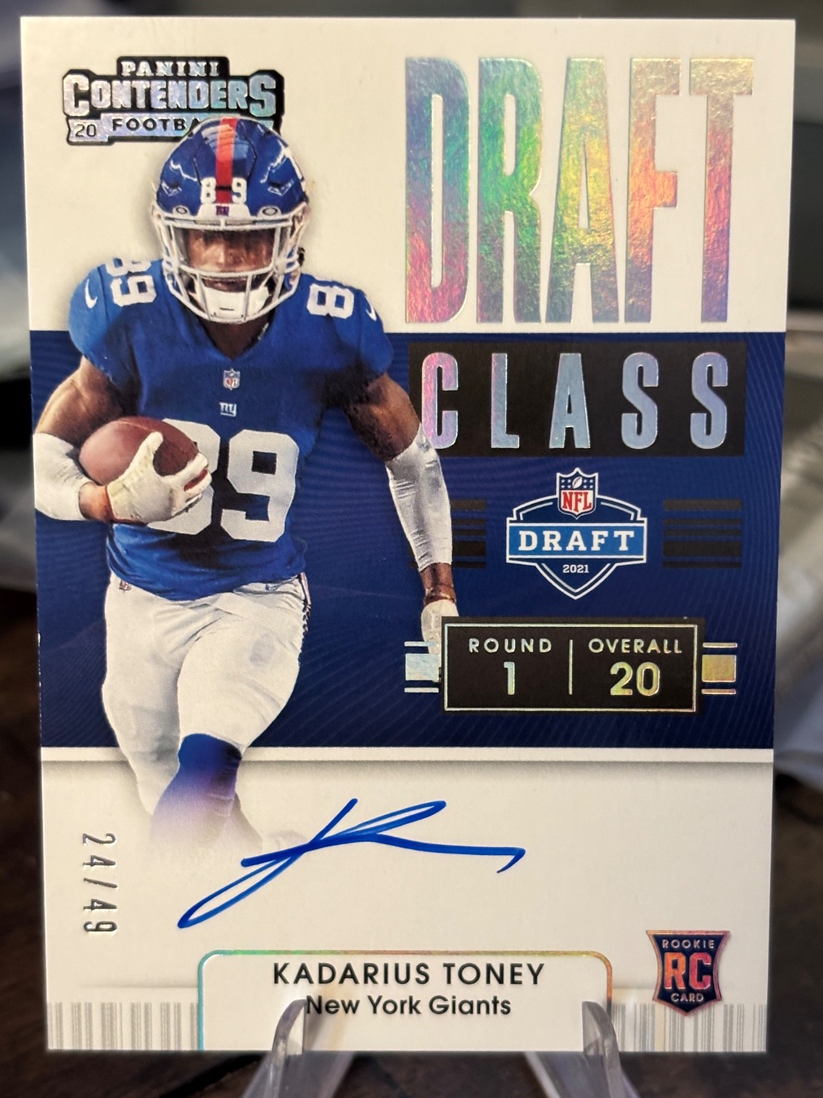Kadarius Toney Panini Contenders Draft Class Autographs Rps #DCAKTO Base