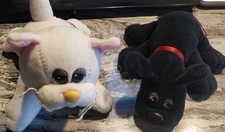 1980s Vintage 2 Tonka Pound Puppies  Purries - 2 fur Your Collection 