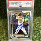 Konnor Griffin Signed 2024 1st Bowman Chrome Refractor IP Pirates #1 PSA AUTO 10