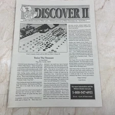 1991 White's Electronics - Discover II Newsletter - Metal Detectors Treasure M20