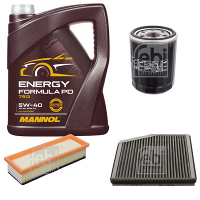 FEBI BILSTEIN Inspektionspaket 5L MANNOL Energy Formula PD 5W-40 für Lancia