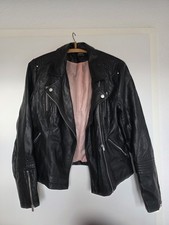 Only Herbst Winter Jacke Mantel Leder Imitat, Damen, Schwarz, Größe M 40