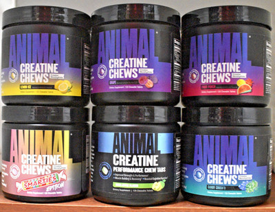 Universal Nutrition ANIMAL Creatine Chews Monohydrate 120 Chewables NEW