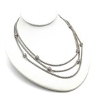 Judith Ripka Sterling CZ Pearl Box Chain Necklace Bracelets Lot of 6 #S5581-5 — photo 2
