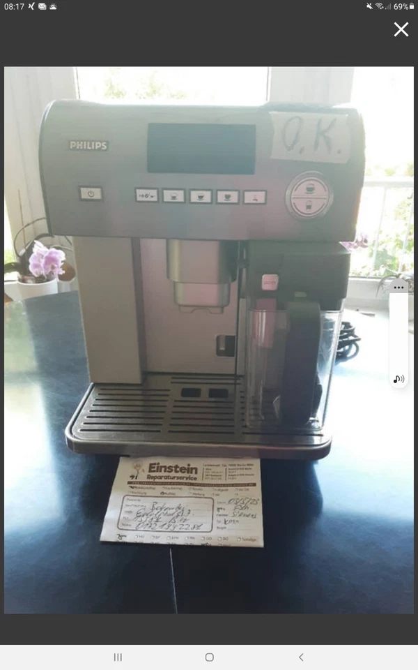 Kaffeevollautomat mit Milchsystem, Professionell Gewartet