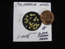 CALIFORNIA GOLD NUGGET HIGH PURITY 1.008 GRAMS HISTORIC SUTTER CREEK AREA 4773.21 per troy oz