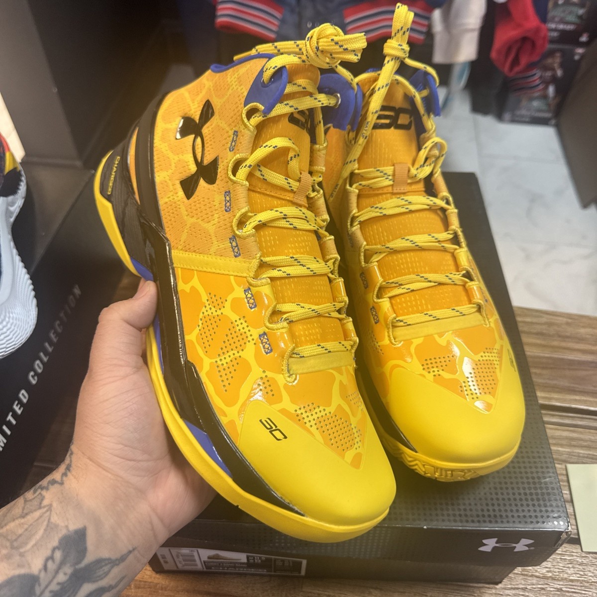 Under Armour Curry 2 Double Bang Basketball (3026281-700) Sz 11.5