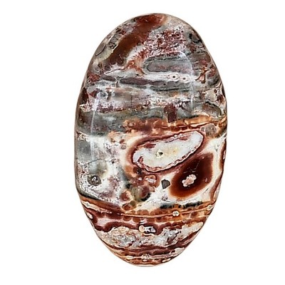 Natural Leopard Skin Jasper 25.5x15.5x5 mm Oval Polished Gemstone LS02016-30