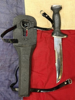 Vintage Sun Fish Dive Knife / Diver's Knife 12 1/2 