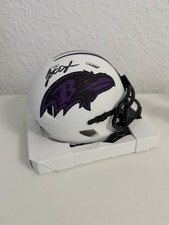 Jonathan Ogden Baltimore Ravens Podpisany mini kask Mini kask COA Beckett