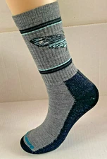 NWT SmartWool Merino Wool Women's Large Everyday Mystic Moth Pattern Socks Gray