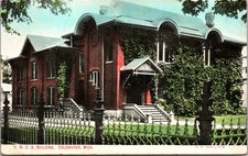 Coldwater Michigan YMCA Building Postcard Early 1900s N.E. Roby Pub