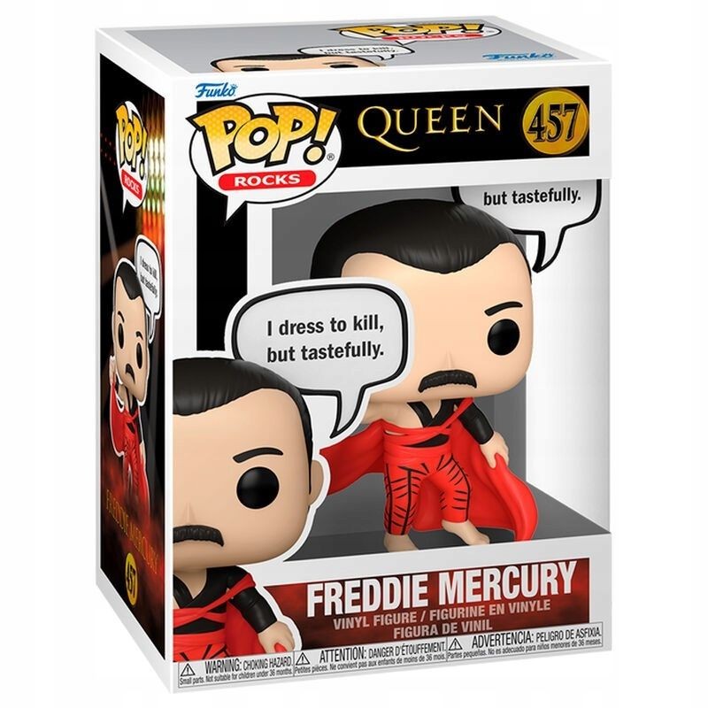 Funko Pop! Figura de vinilo Queen Freddie Mercury #457, figura de colección, icono de la música