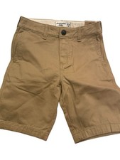 Abercrombie Kids 9/10 Khaki Classic Shorts NWT 7.5 Inseam