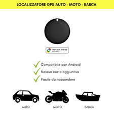 Localizzatore GPS Tracker per Auto Moto e Valigia – Compatibile Android – Smart